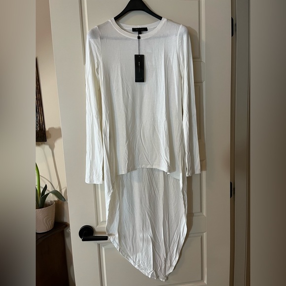 BCBG rayon XS high low top, white - Picture 3 of 7